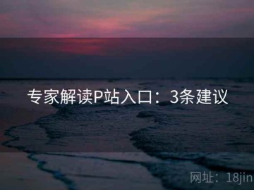 专家解读P站入口：3条建议