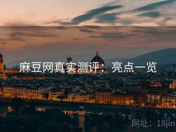 麻豆网真实测评：亮点一览