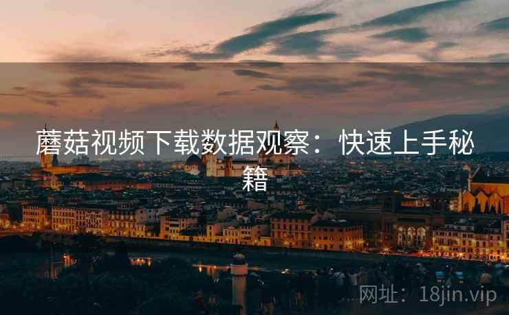 蘑菇视频下载数据观察：快速上手秘籍