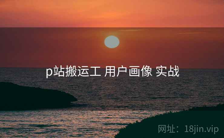 p站搬运工 用户画像 实战