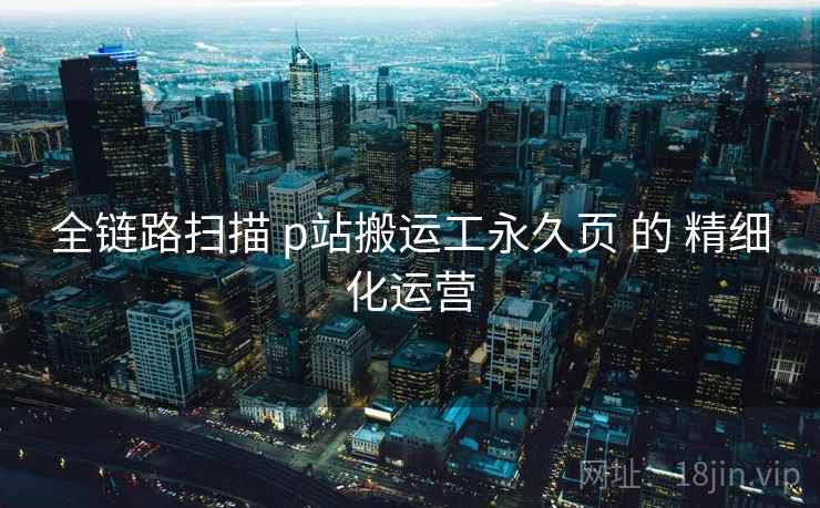 全链路扫描 p站搬运工永久页 的 精细化运营