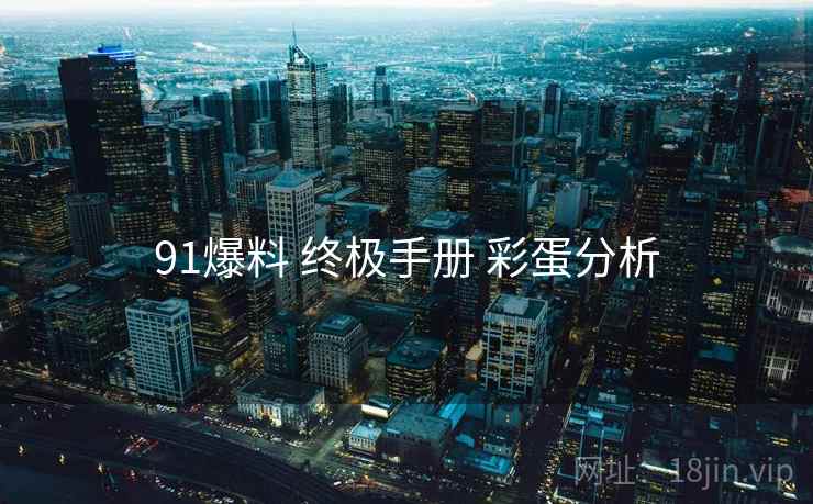 91爆料 终极手册 彩蛋分析