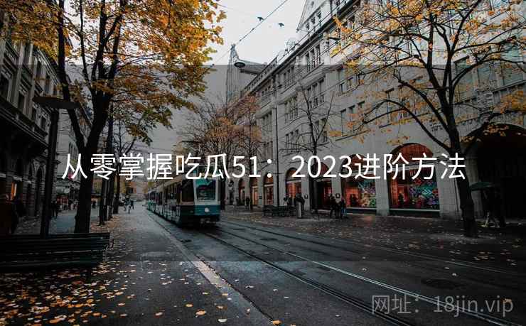 从零掌握吃瓜51：2023进阶方法