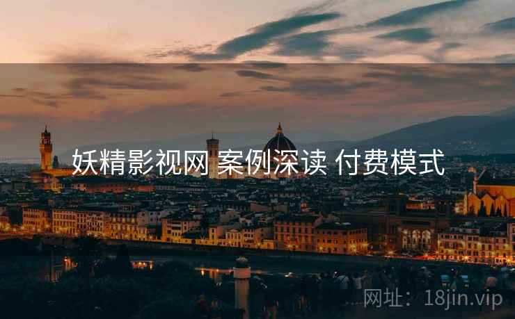 妖精影视网 案例深读 付费模式
