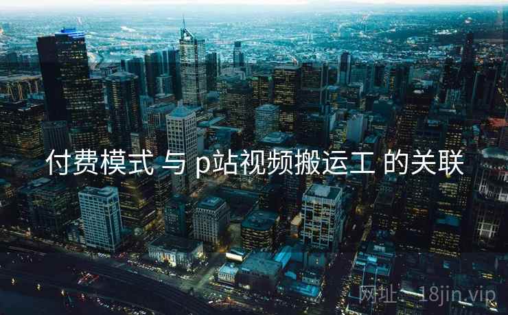 付费模式 与 p站视频搬运工 的关联
