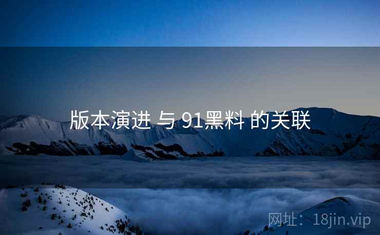 版本演进 与 91黑料 的关联