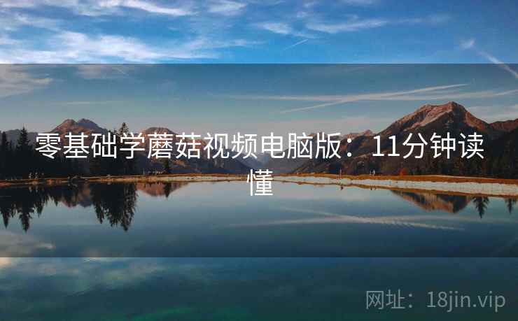 零基础学蘑菇视频电脑版：11分钟读懂