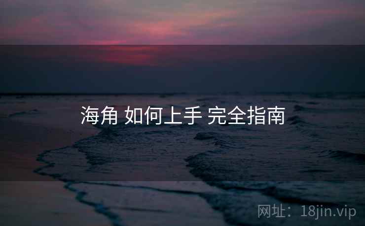 海角 如何上手 完全指南